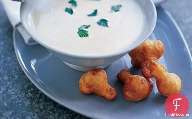 Cauliflower Soup With Little Fritters