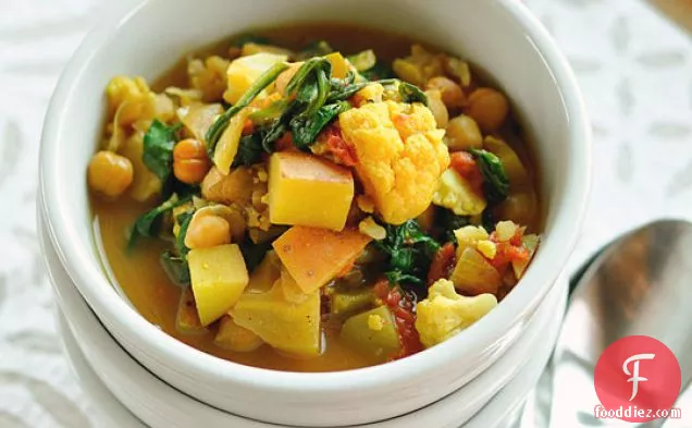 Curried Vegetable And Chickpea Stew