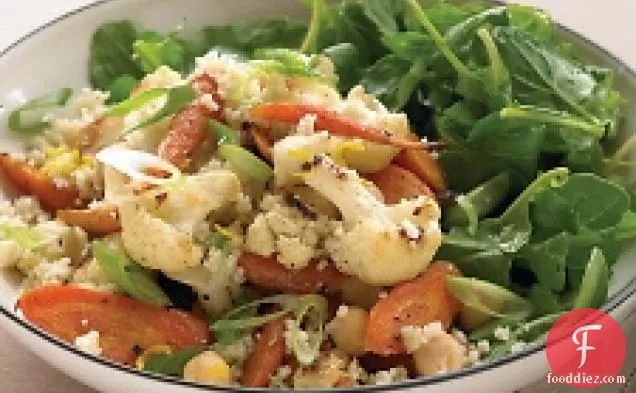 Couscous Salad With Roasted Vegetables And Chickpeas