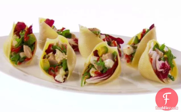 Shells Filled with Chicken Chopped Salad