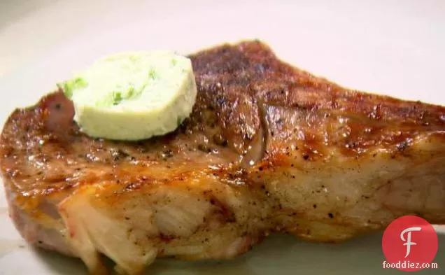 Veal Chops with Roquefort Butter