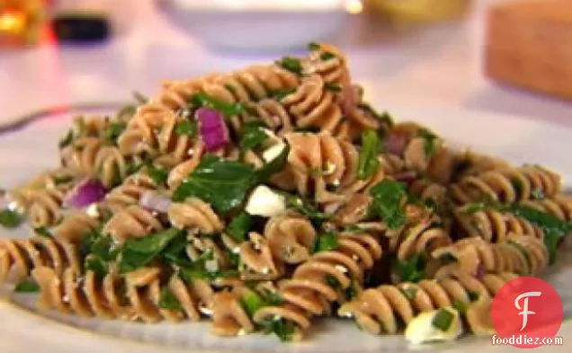 Whole-Wheat Pasta Salad with Walnuts and Feta Cheese