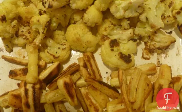 Roasted Cauliflower And Parsnip Mashed Potatoes With Horseradish