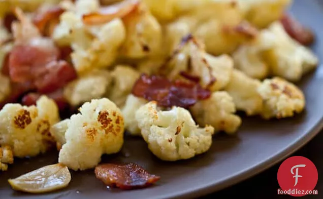 Roasted Cauliflower Recipe With Bacon And Garlic