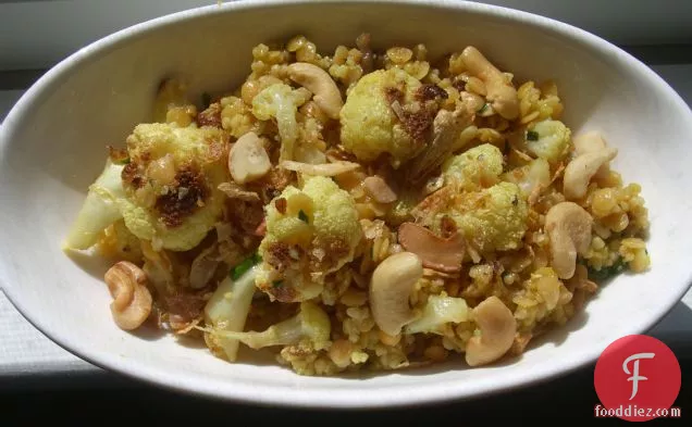 Curried Cauliflower, Red Lentil And Couscous Salad