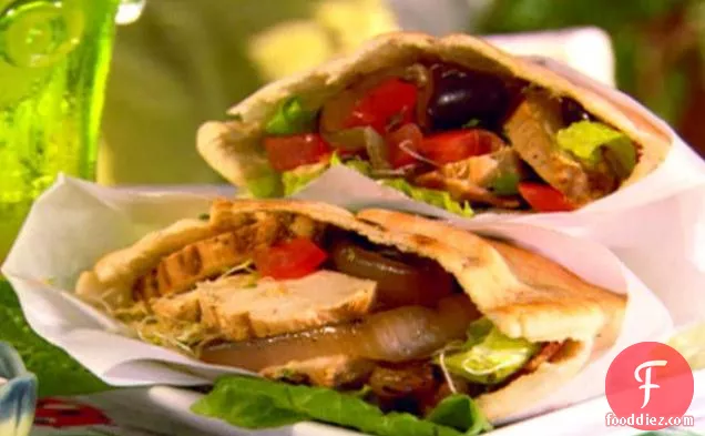 Grilled Chicken Pitas