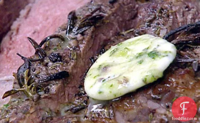 Herb Butter Served on Steaks