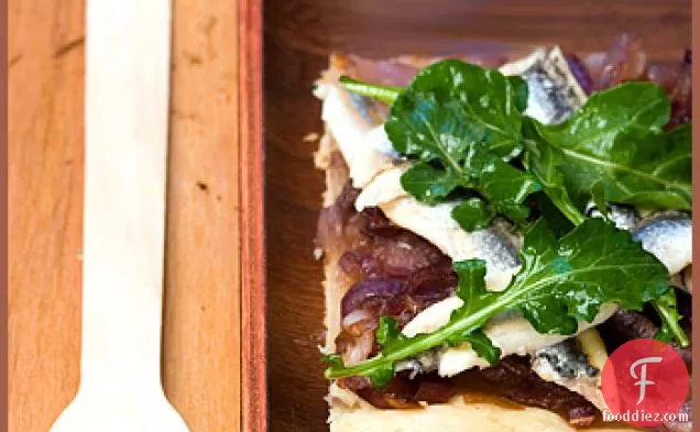 Caramelized Onion And Fresh Anchovy Tart