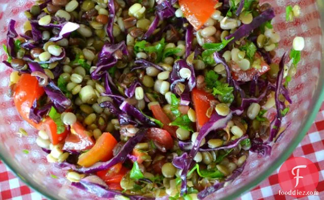 Sprouted Bean Trio Salad