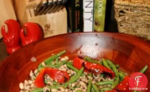Black-eyed Peas With Green Beans And Red Peppers