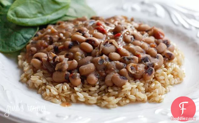 Slow Cooked Black Eyed Peas With Ham
