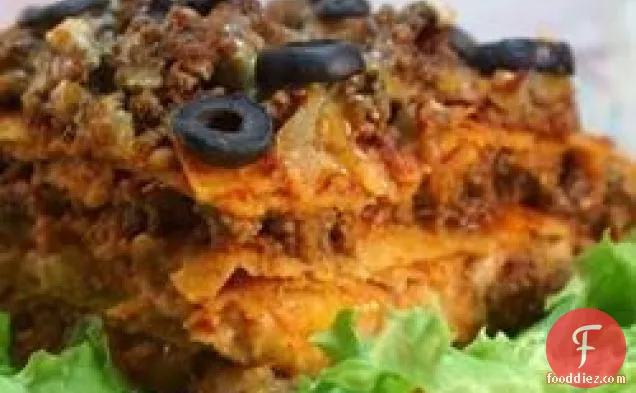 एमईएल के Enchilada Lasagna