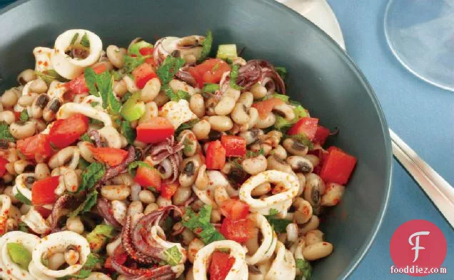 Squid and Black-Eyed Pea Salad