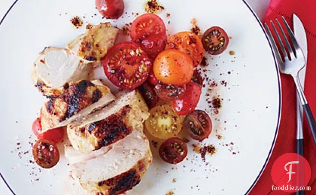 Grilled Chicken with Spiced Red-Pepper Paste