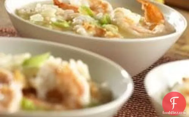 Brothy Shrimp and Rice Scampi