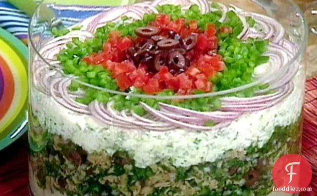 Layered Mediterranean Salad