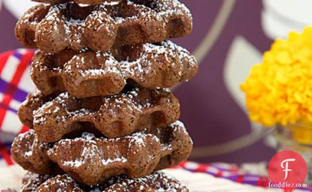 Cocoa-Pepper Waffle Cookies