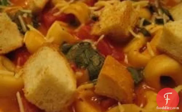 Minute Tomato Soup with Tortellini