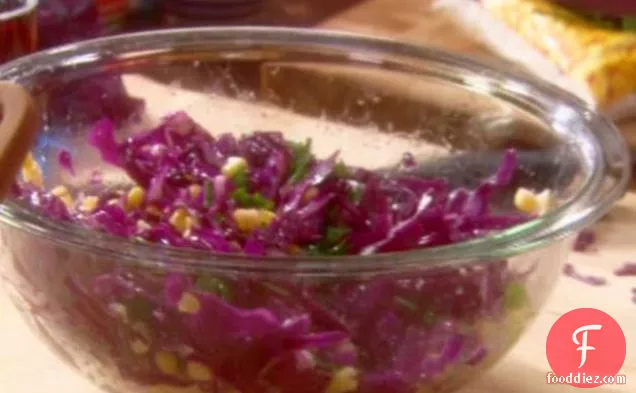 Corn and Red Cabbage Salad