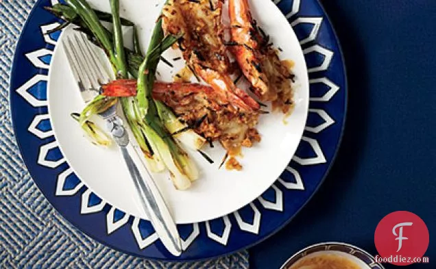 Grilled Jumbo Shrimp with Kimchi-Miso Butter