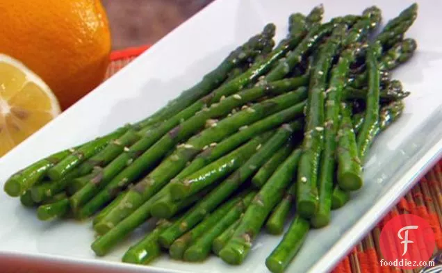 Asparagus with Sesame Citrus Sauce