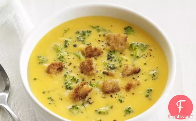 ब्रोकोली-चेडर सूप