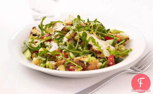 Grilled Chicken Salad With Gazpacho Dressing