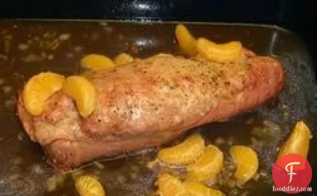 Roast Pork with Citrus Molasses Au Jus