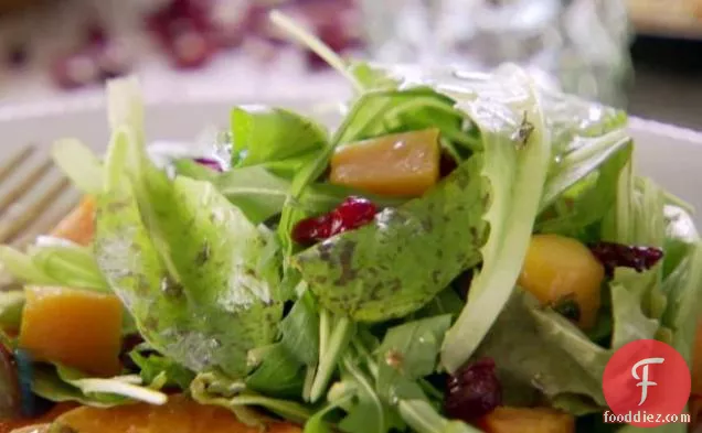 Warm Butternut Squash Salad with Tangerine-Rosemary Vinaigrette