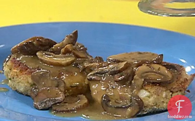 Turkey Croquettes with Mushroom-Rosemary Gravy