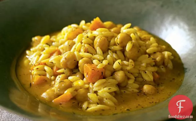Chickpea Orzo Pilaf