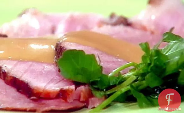 Spice Crusted Ham with Maple Mustard Sauce
