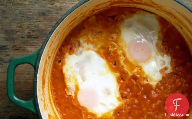 Eggs In A Spicy Chickpea Purgatory