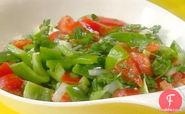 Green Pepper and Tomato Salad