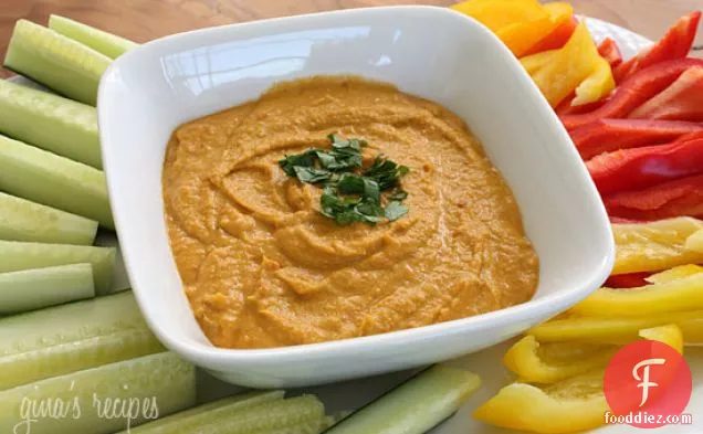 Chick Pea And Roasted Pepper Dip