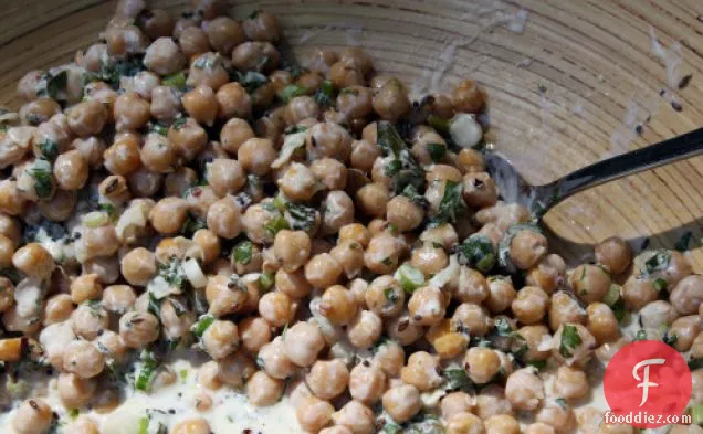 Indian-spiced Chickpea Salad With Yogurt And Herbs