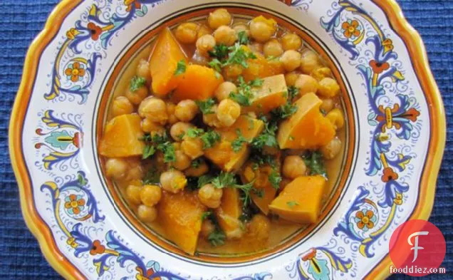 Butternut Squash Soup With Chickpeas
