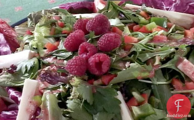 Radicchio Salad with Easy Raspberry Vinaigrette