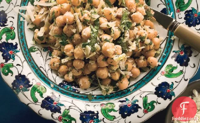 Chickpea Salad With Lemon, Parmesan, And Fresh Herbs