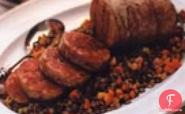Cotecchino con Lenticchie (Big Sausage with Lentils)