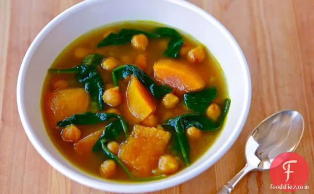 Vegan Butternut Squash and Chickpea Soup