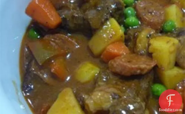 Caldereta (Filipino Beef and Chorizo Stew)