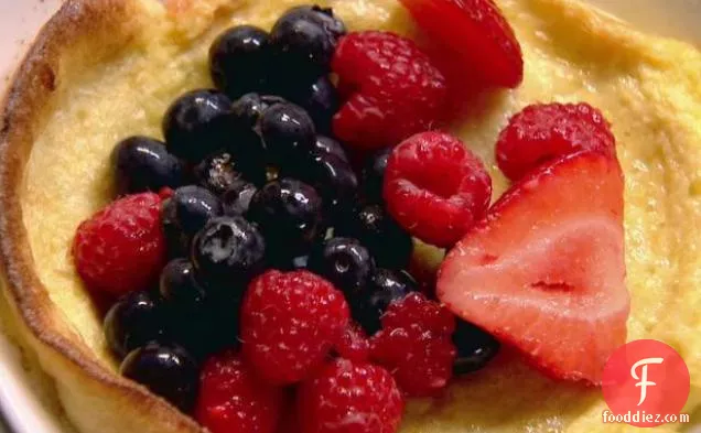 Tri-Berry Oven Pancakes