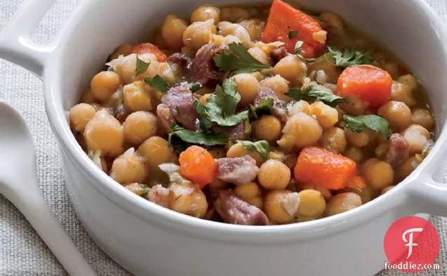 Slow Cooker Ham Hock and Chickpea Stew