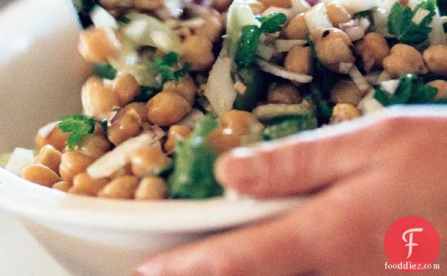 Warm Chickpea, Fennel and Parsley Salad