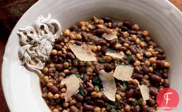 Farro, Bean and Chickpea Soup