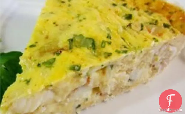 Crab and Cheddar Quiche