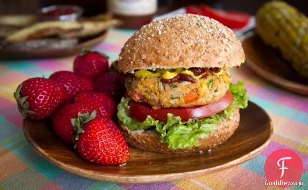 Spicy Bbq Chickpea Burgers