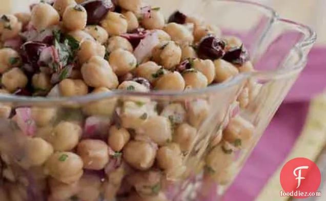 Chickpea Salad with Provençal Herbs and Olives