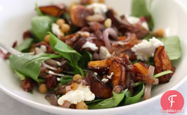 Squash And Chickpea Salad With Orange, Ginger And Black Pepper